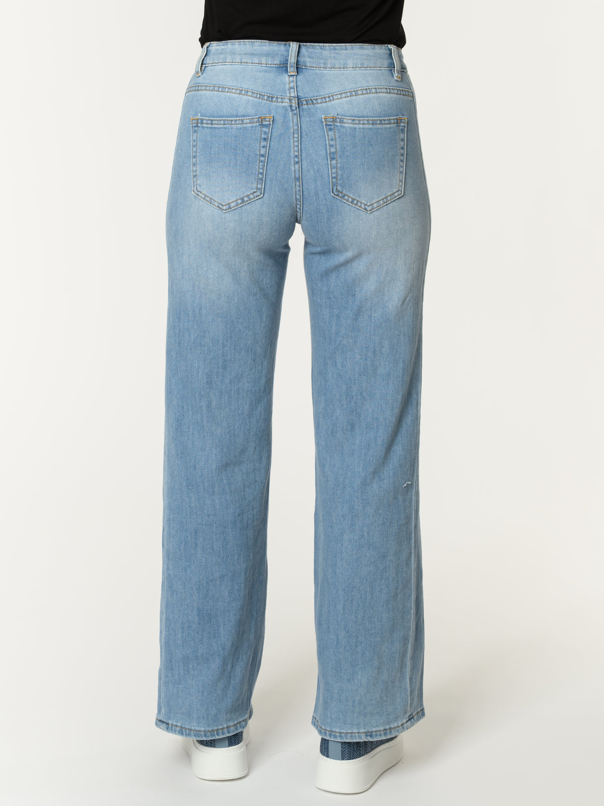 Jeans palazzo bleu clair