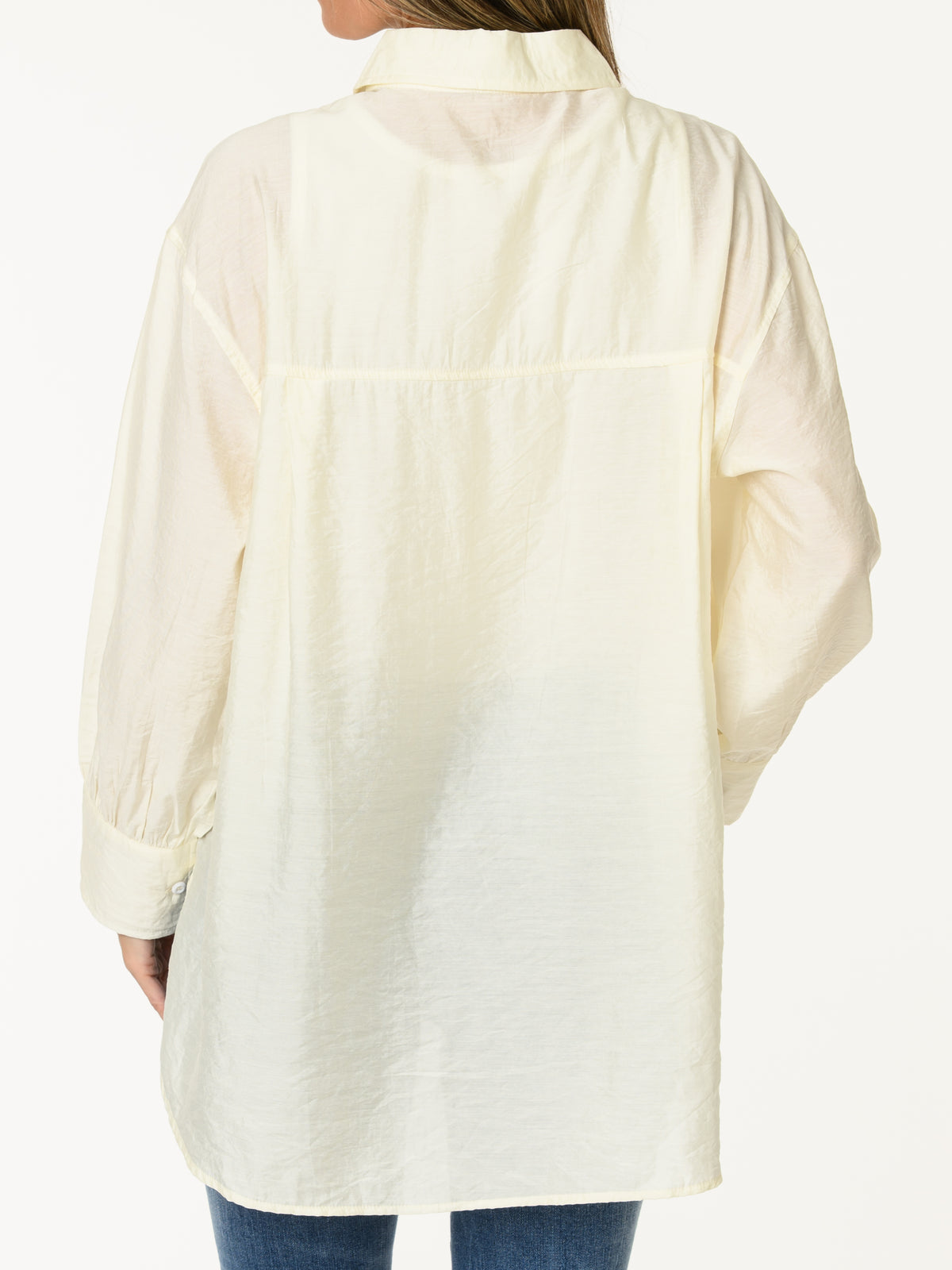 Chemise beige avec broderie