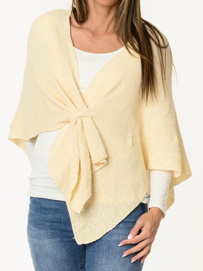 Veste en mailles beige crème