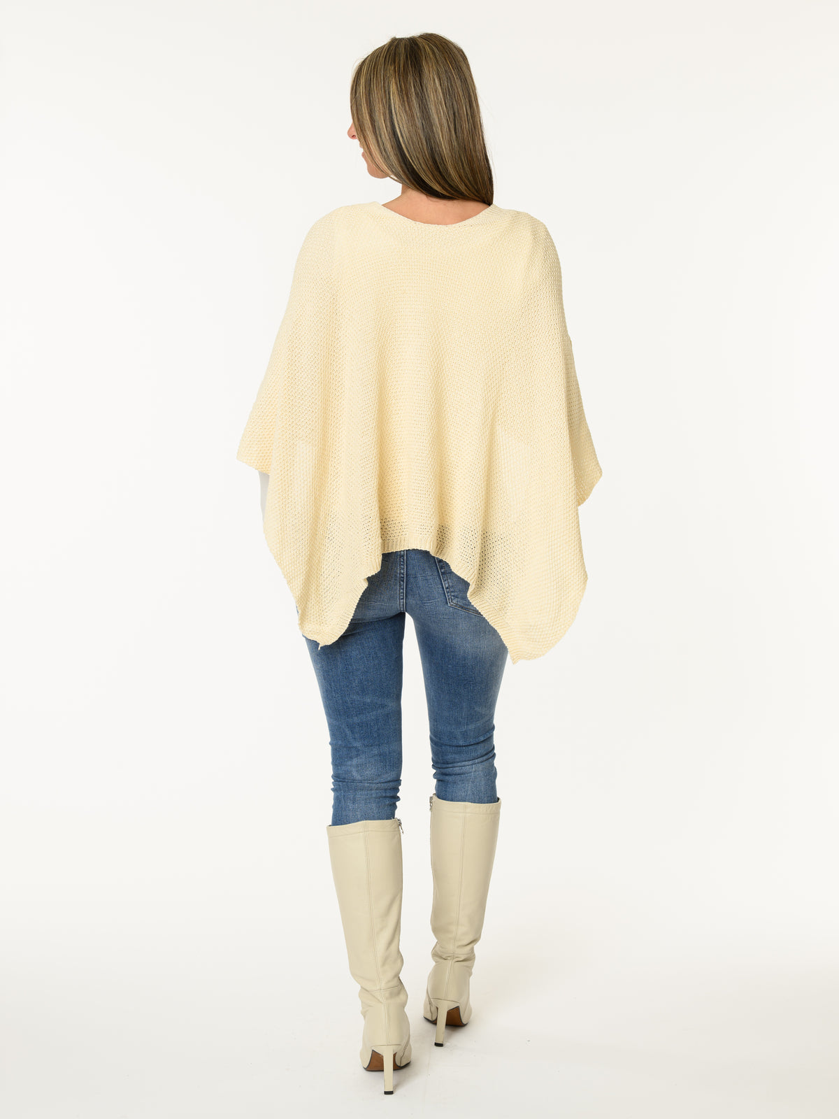 Veste en mailles beige crème