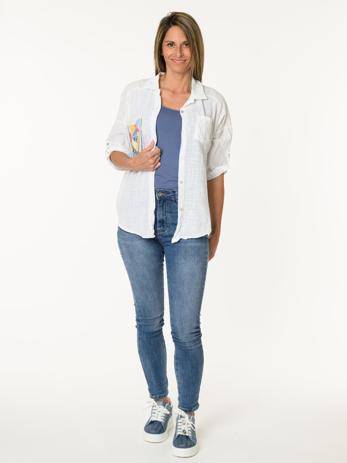 Chemise blanche artiste