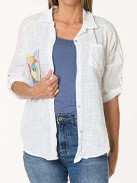 Chemise blanche artiste