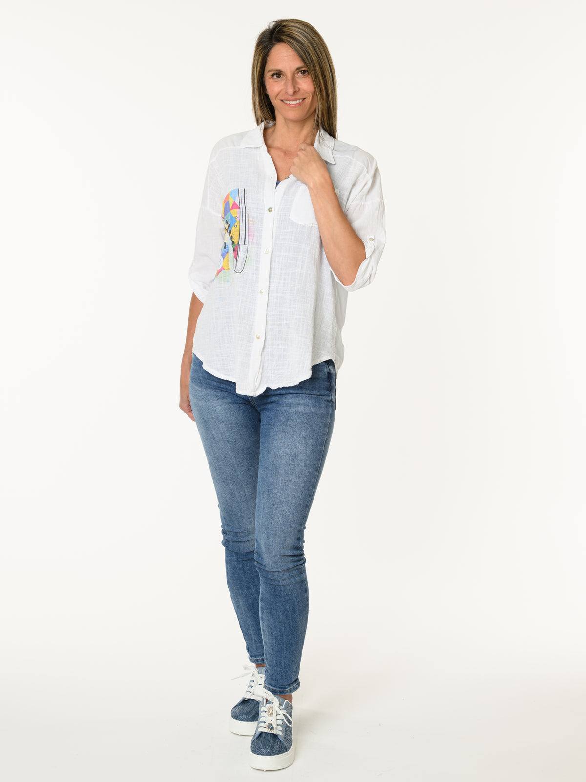 Chemise blanche artiste