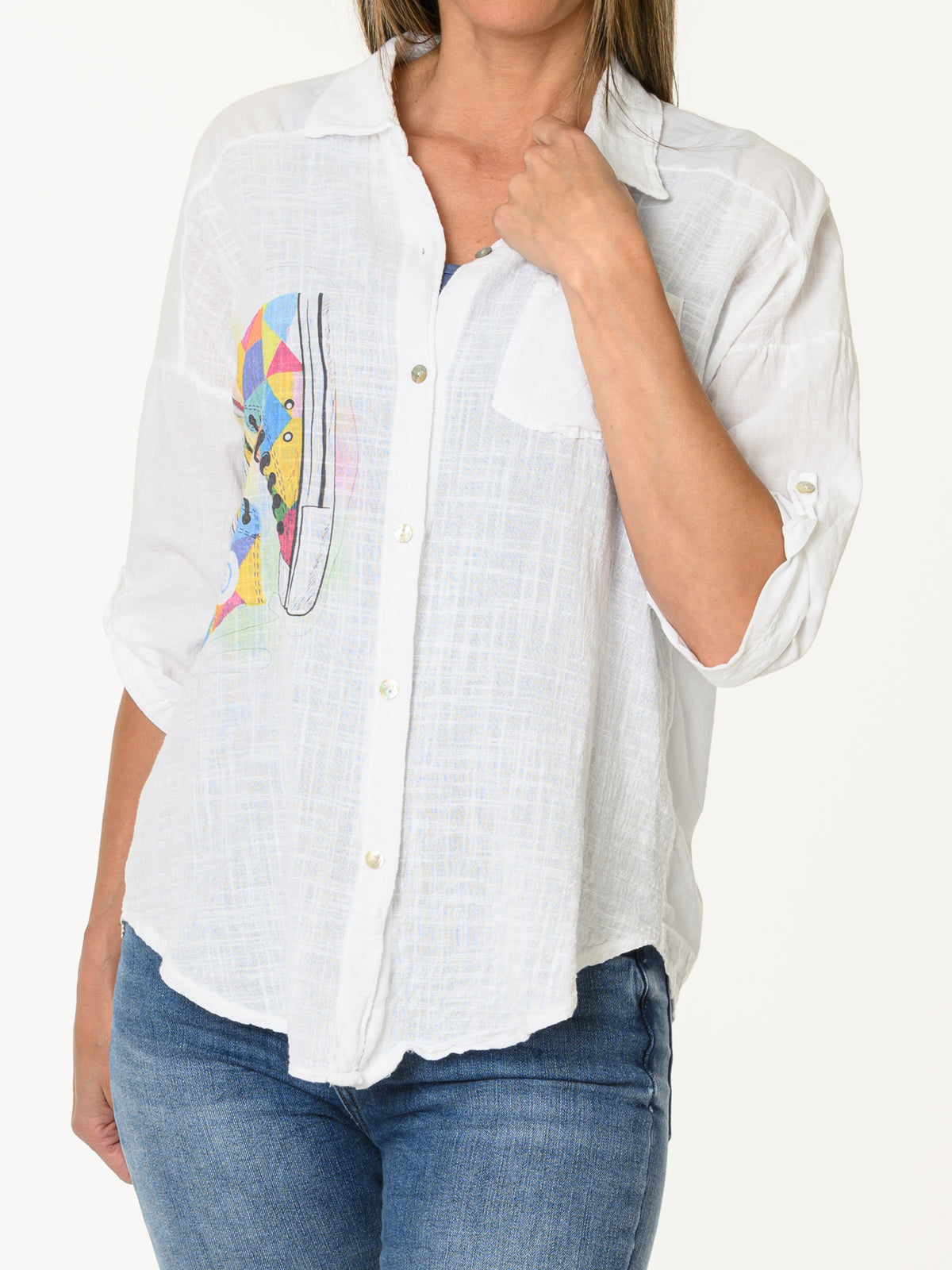 Chemise blanche artiste