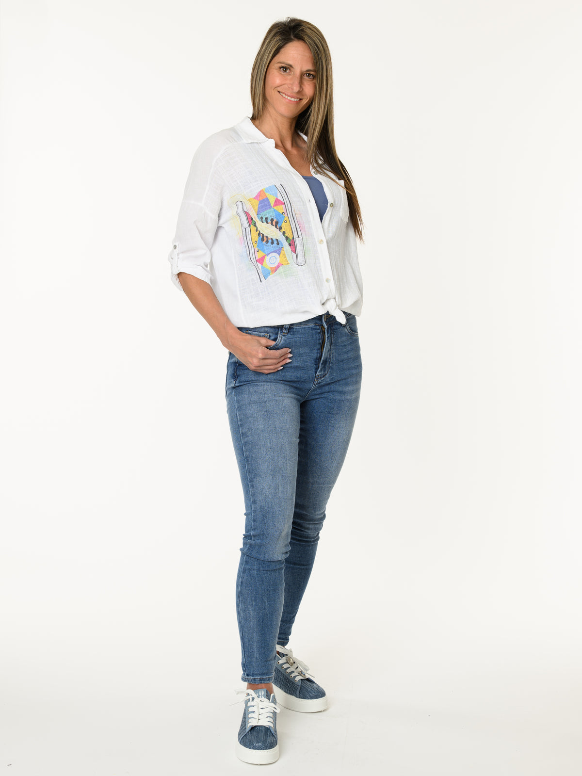 Chemise blanche artiste