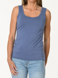 Camisole bleu jean unie