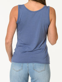 Camisole bleu jean unie