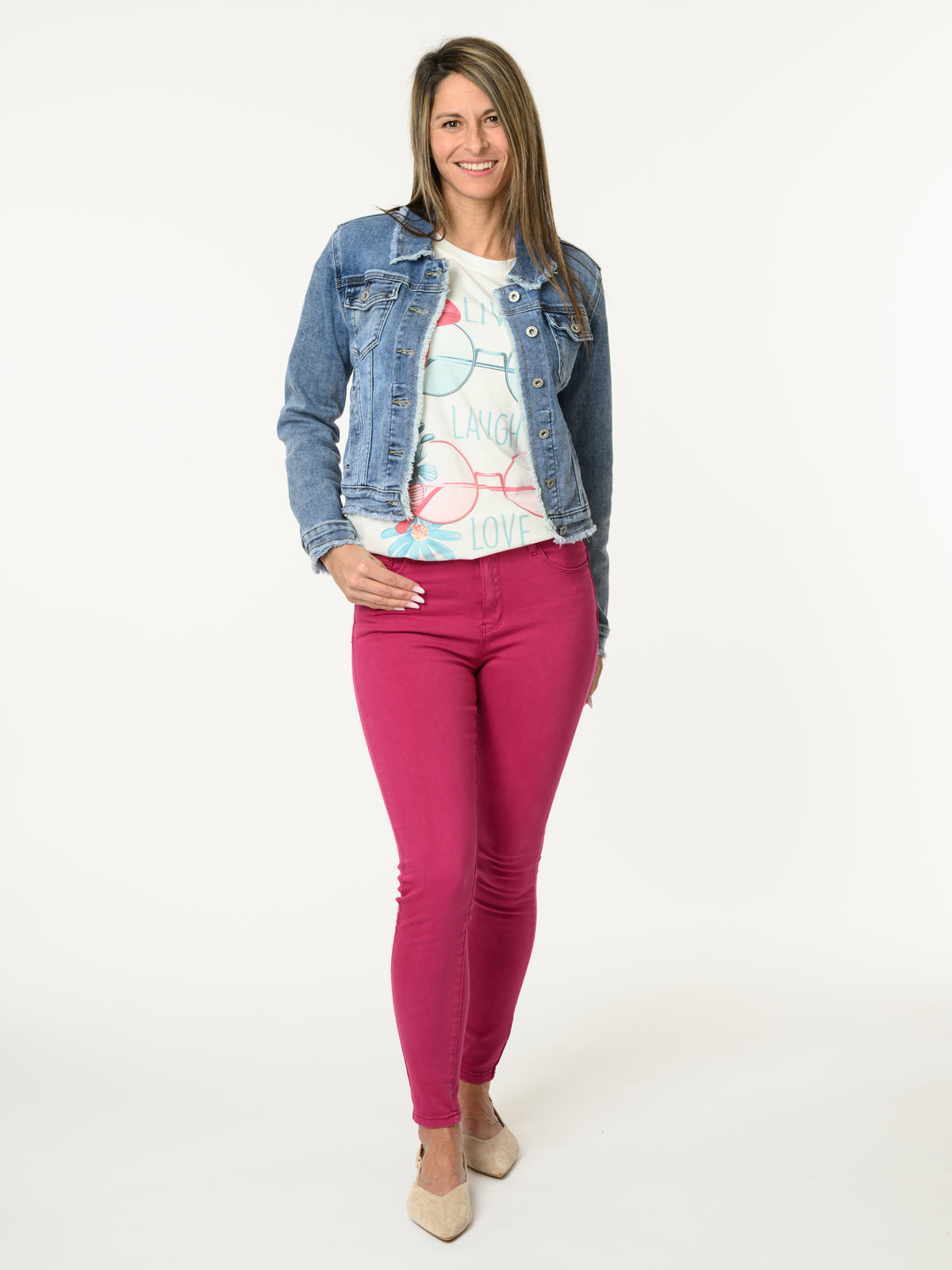 Veste de jeans à manches longues