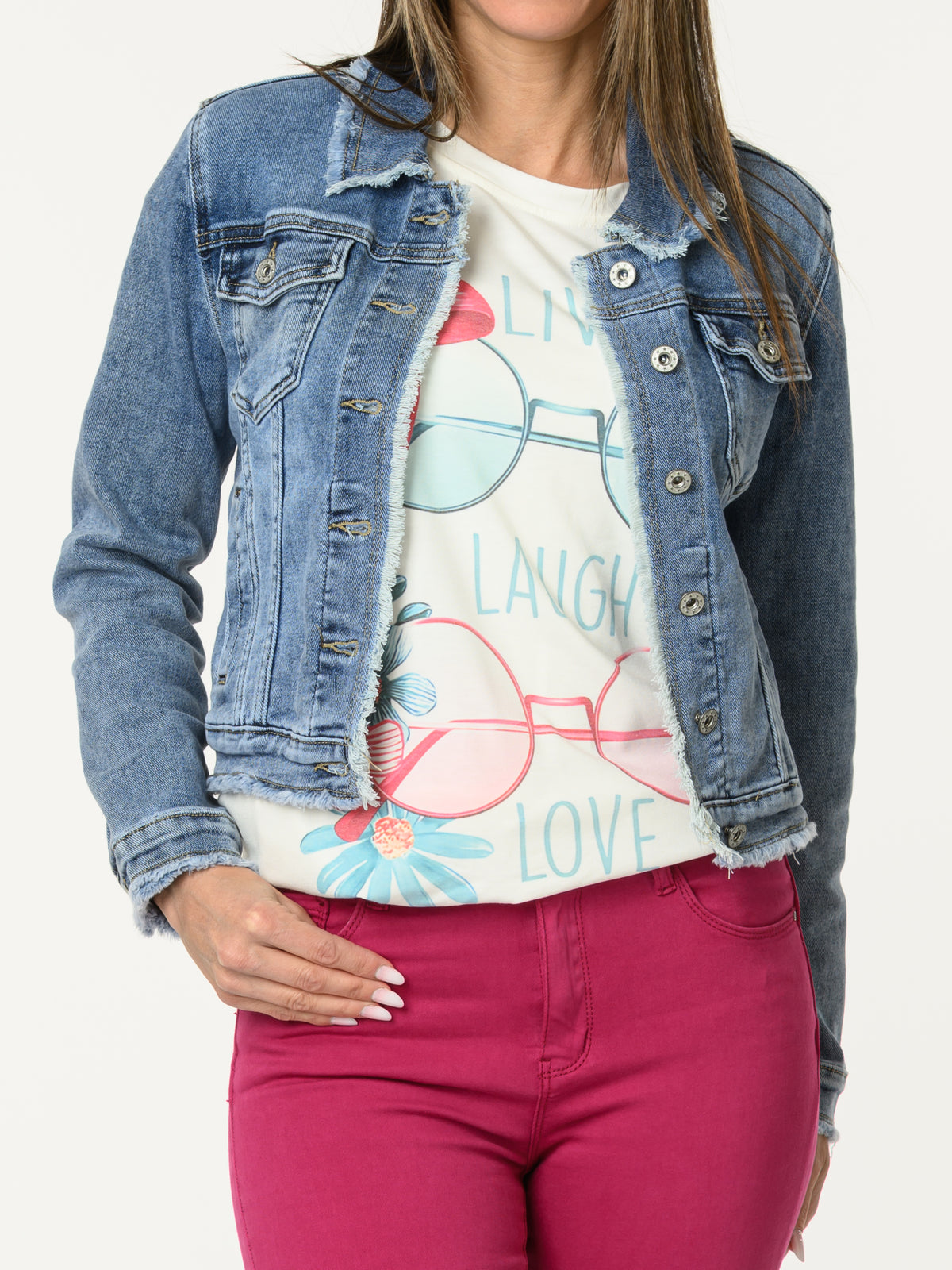 Veste de jeans à manches longues