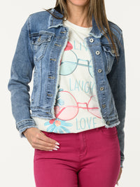 Veste de jeans à manches longues