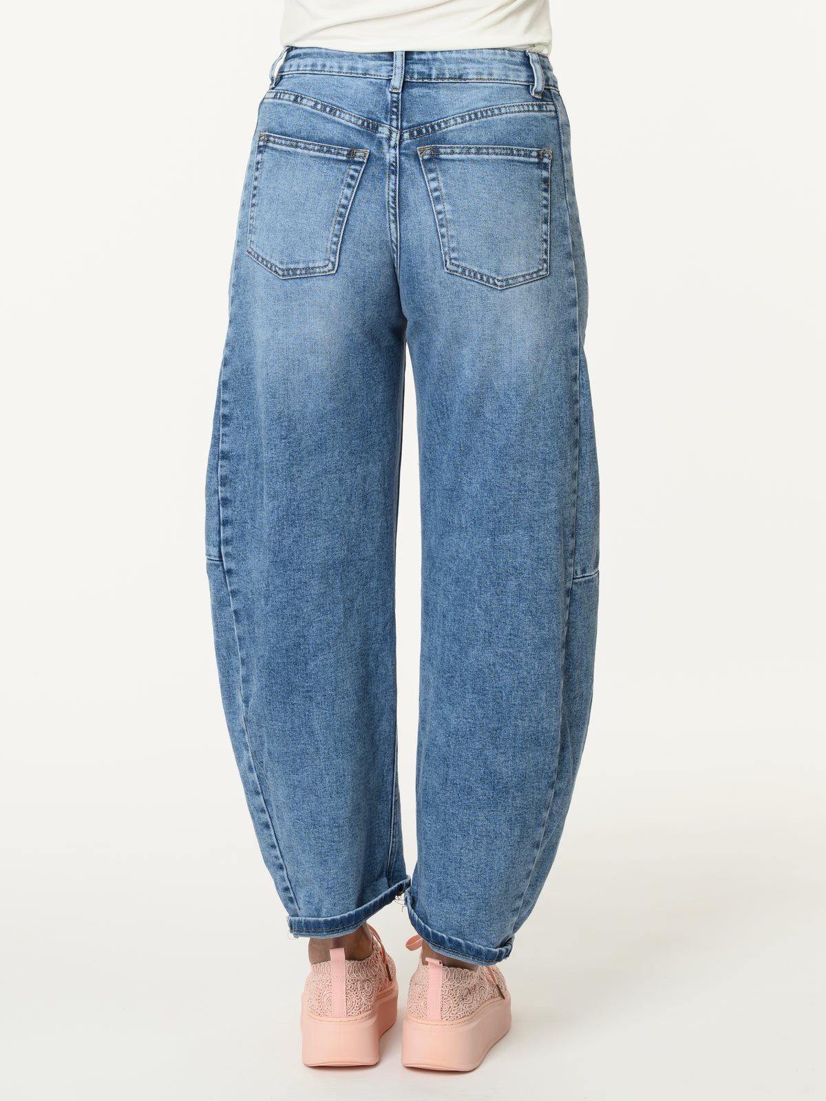 Jeans baggy avec coutures sur les côtés