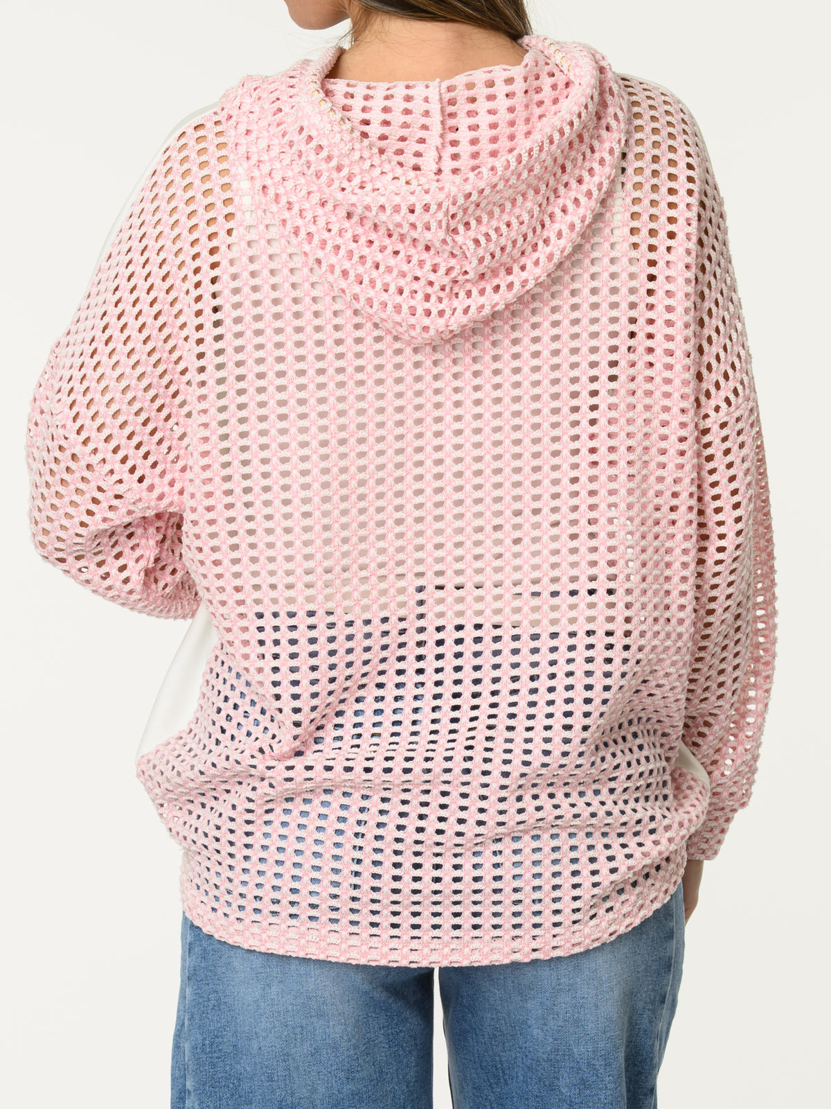 Chandail blanc et rose avec imprimé ''Nice memories''