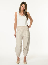 Pantalon baggy beige