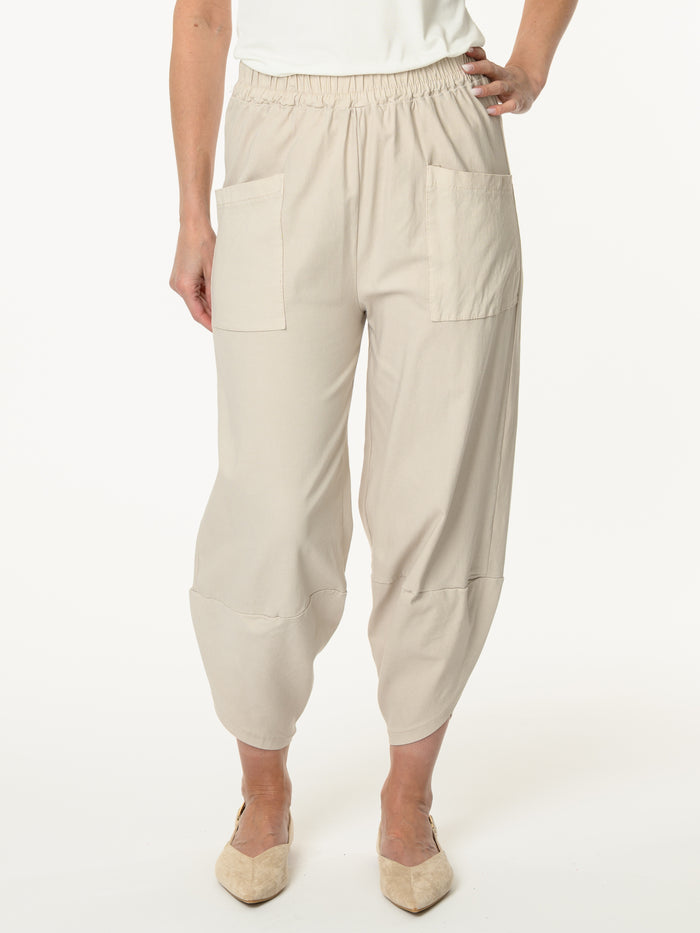 Pantalon baggy beige