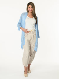 Veste bleue en mailles