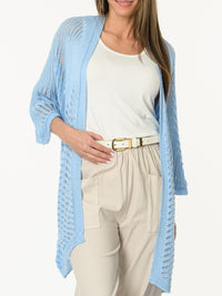 Veste bleue en mailles