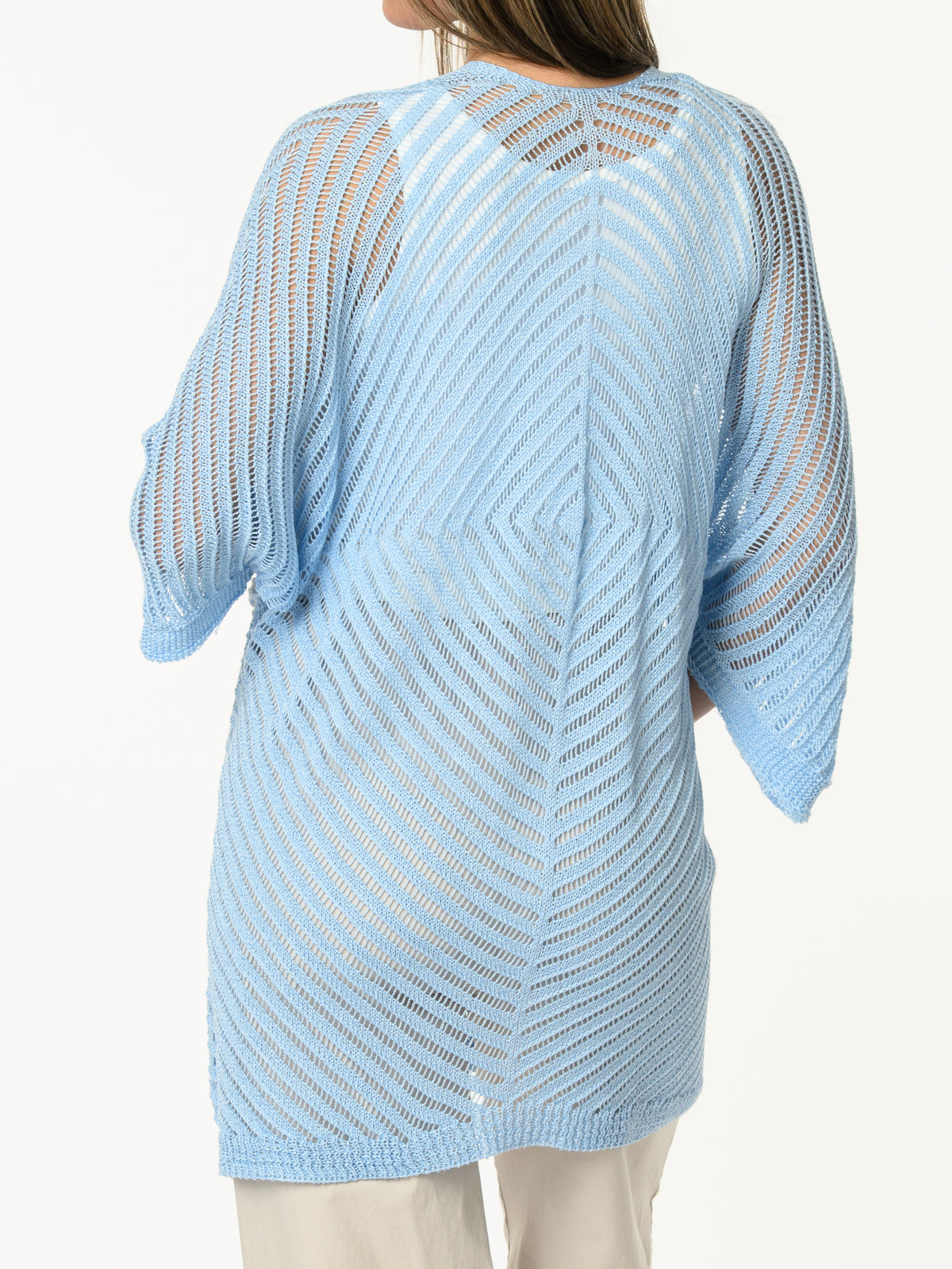 Veste bleue en mailles