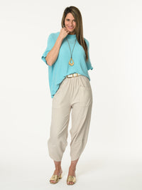 Chandail aqua à manches courtes