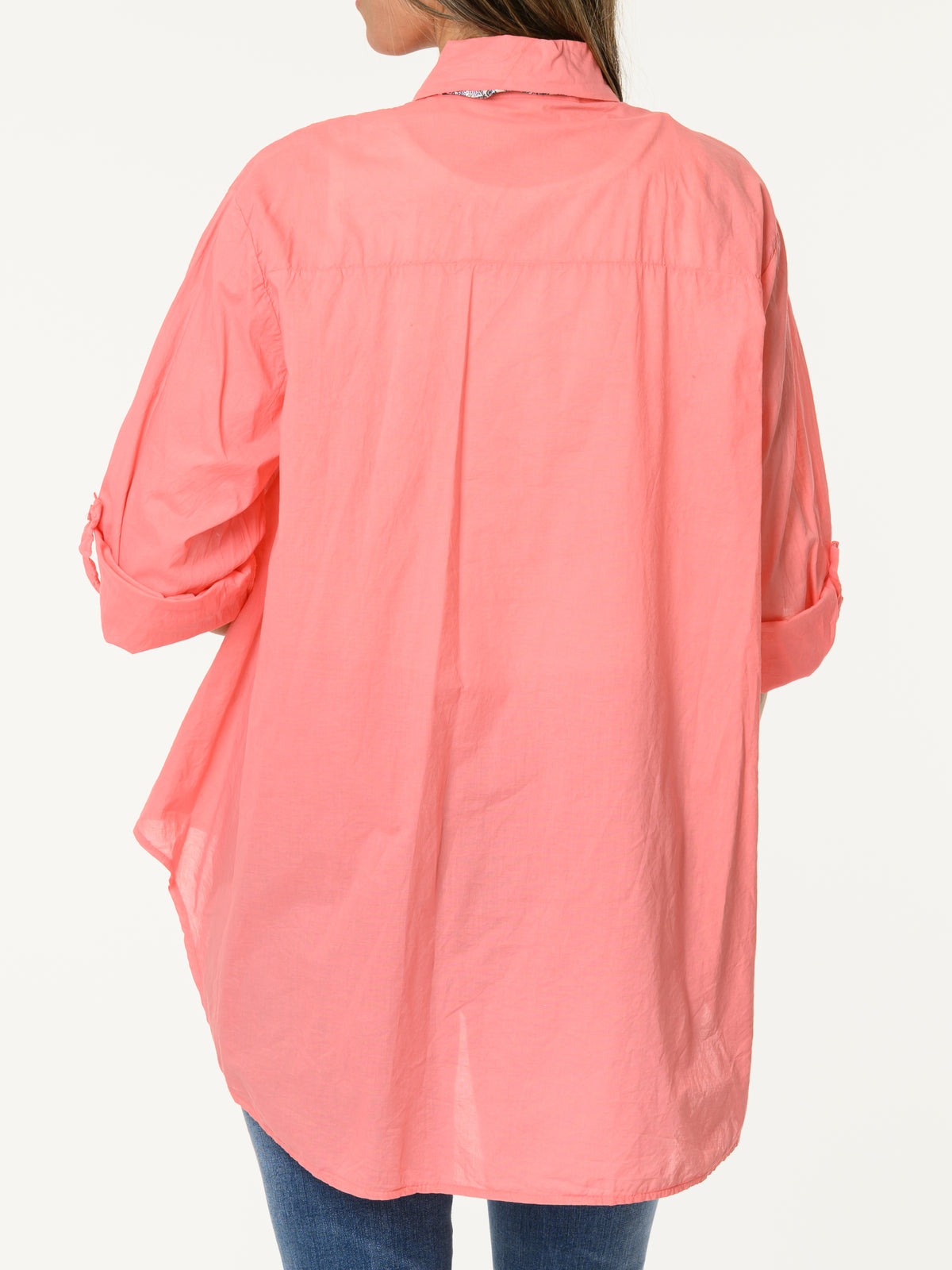 Chemise corail avec cravate