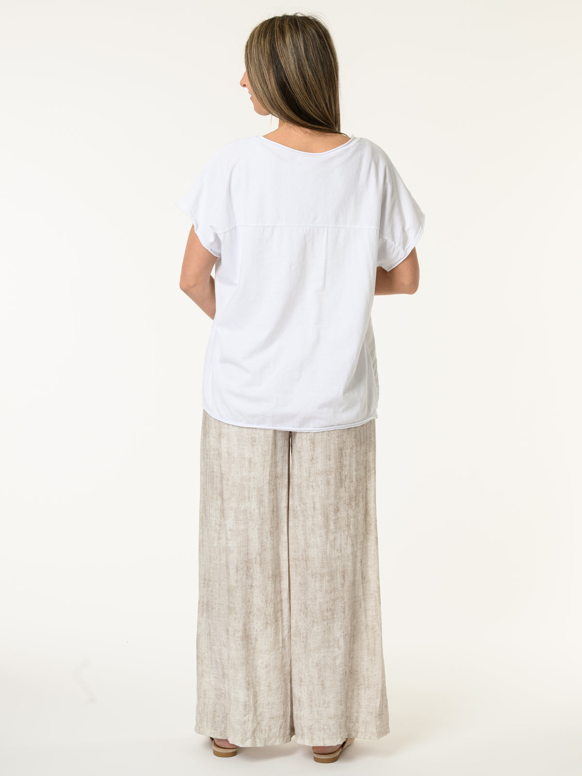 T-shirt blanc ''Be real not perfect''