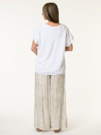 T-shirt blanc ''Be real not perfect''