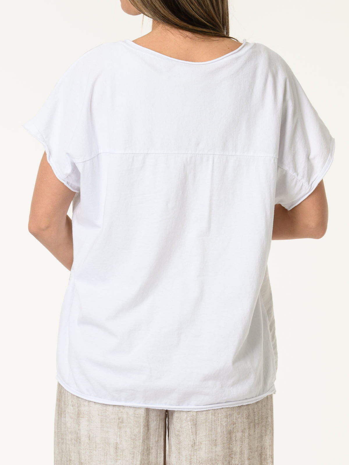 T-shirt blanc ''Be real not perfect''