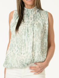 Camisole à motifs de pois avec brillance
