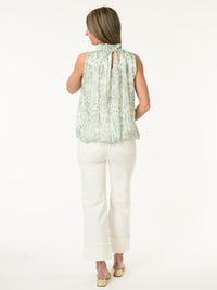 Camisole à motifs de pois avec brillance