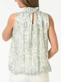 Camisole à motifs de pois avec brillance
