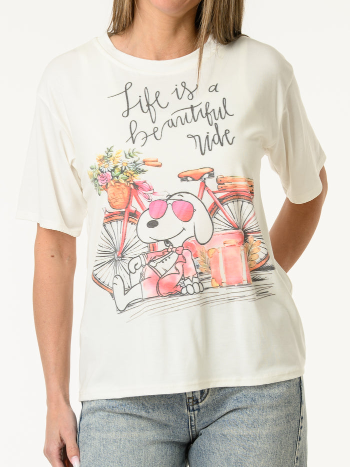 T-shirt ''Life is a beautiful ride''