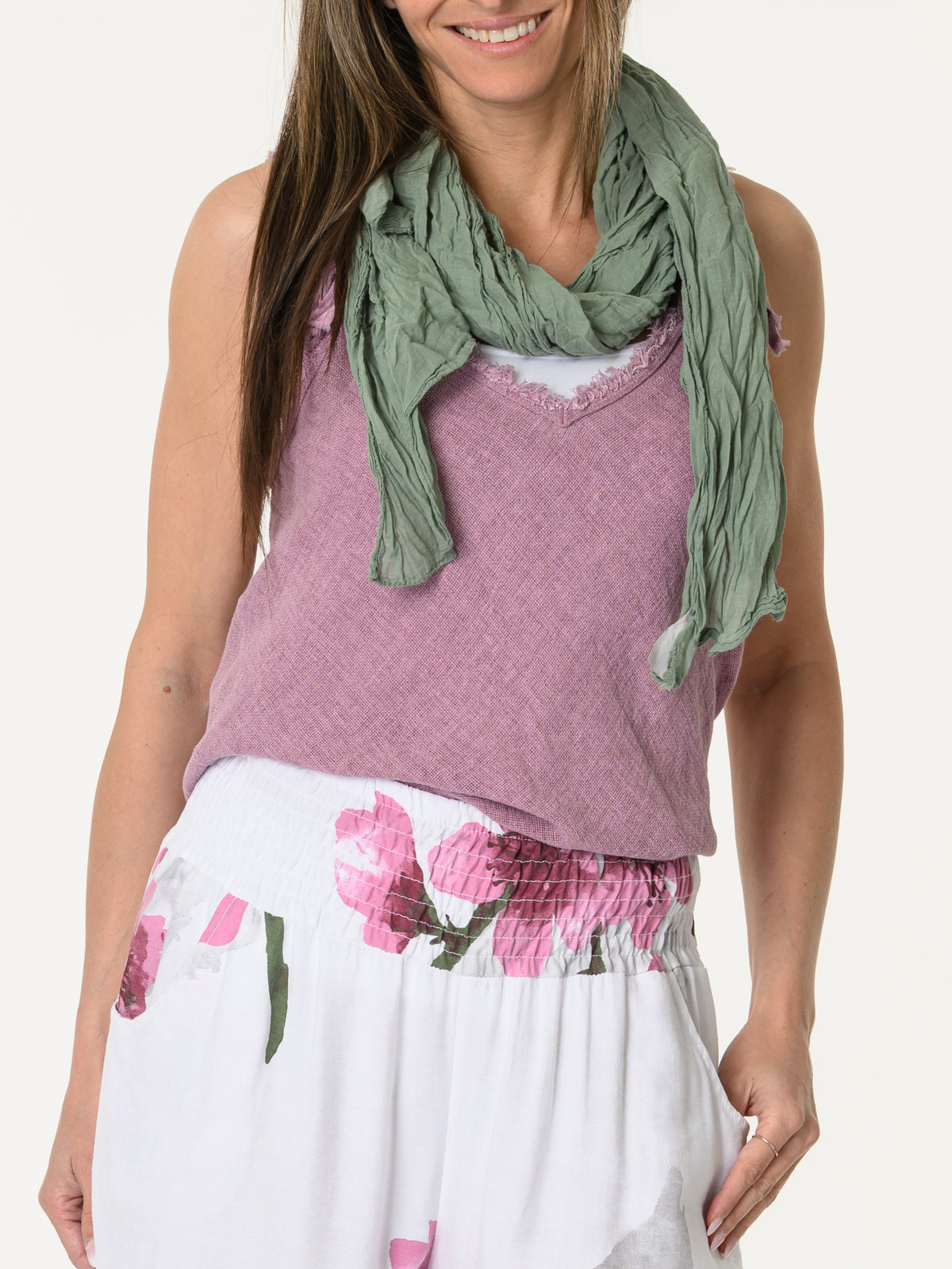 Camisole légère avec bretelles tressées