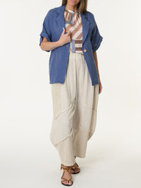 Veste bleue à manches courtes