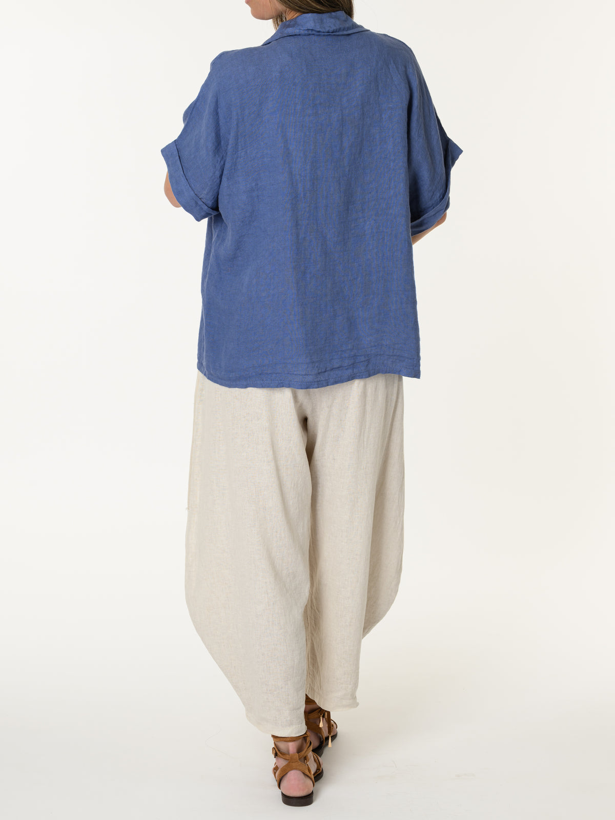 Veste bleue à manches courtes