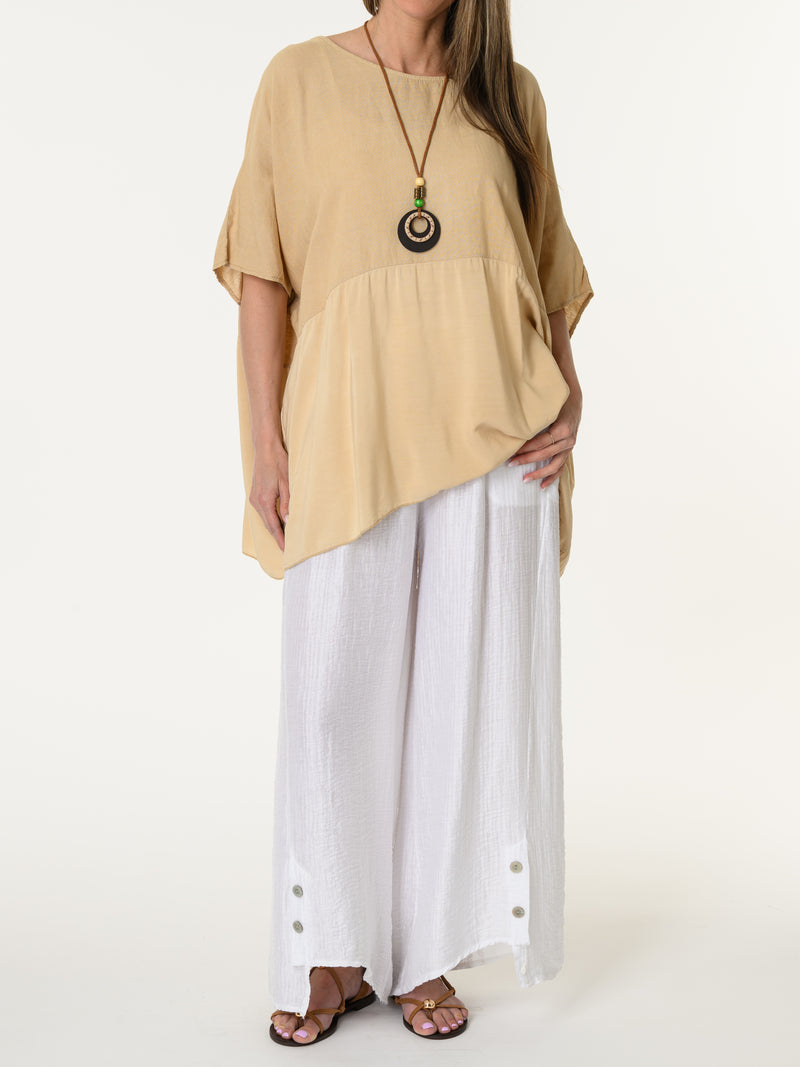 Chandail over size avec collier