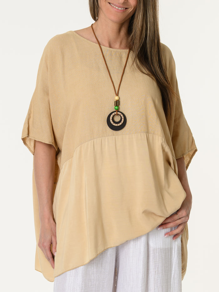 Chandail over size avec collier
