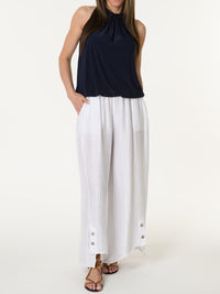 Camisole marine avec col montant