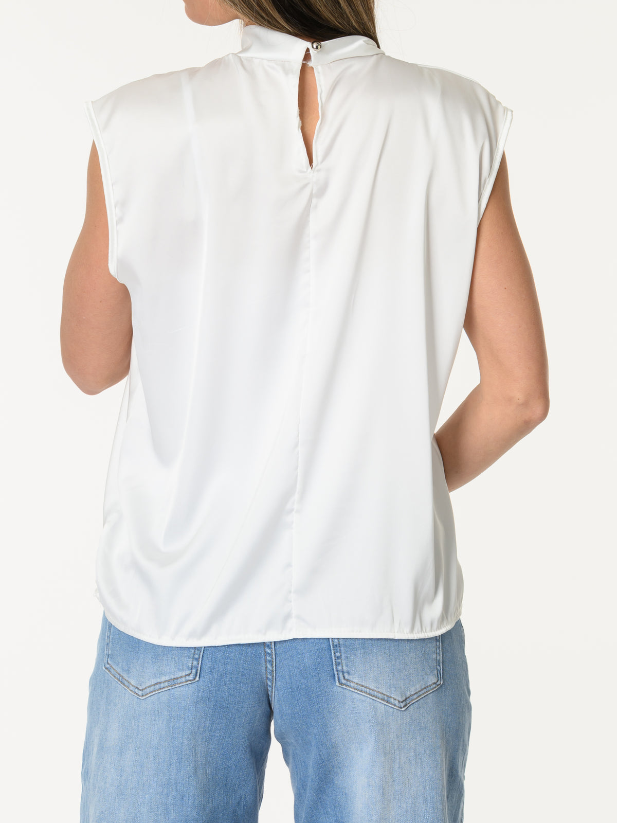 Camisole satinée blanche