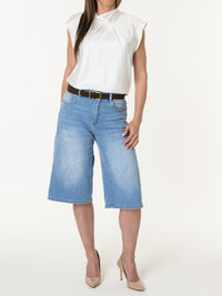 Camisole satinée blanche