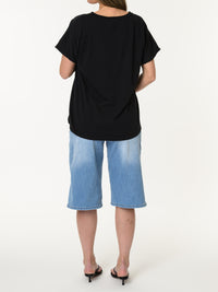 T-shirt noir ''Just be you''