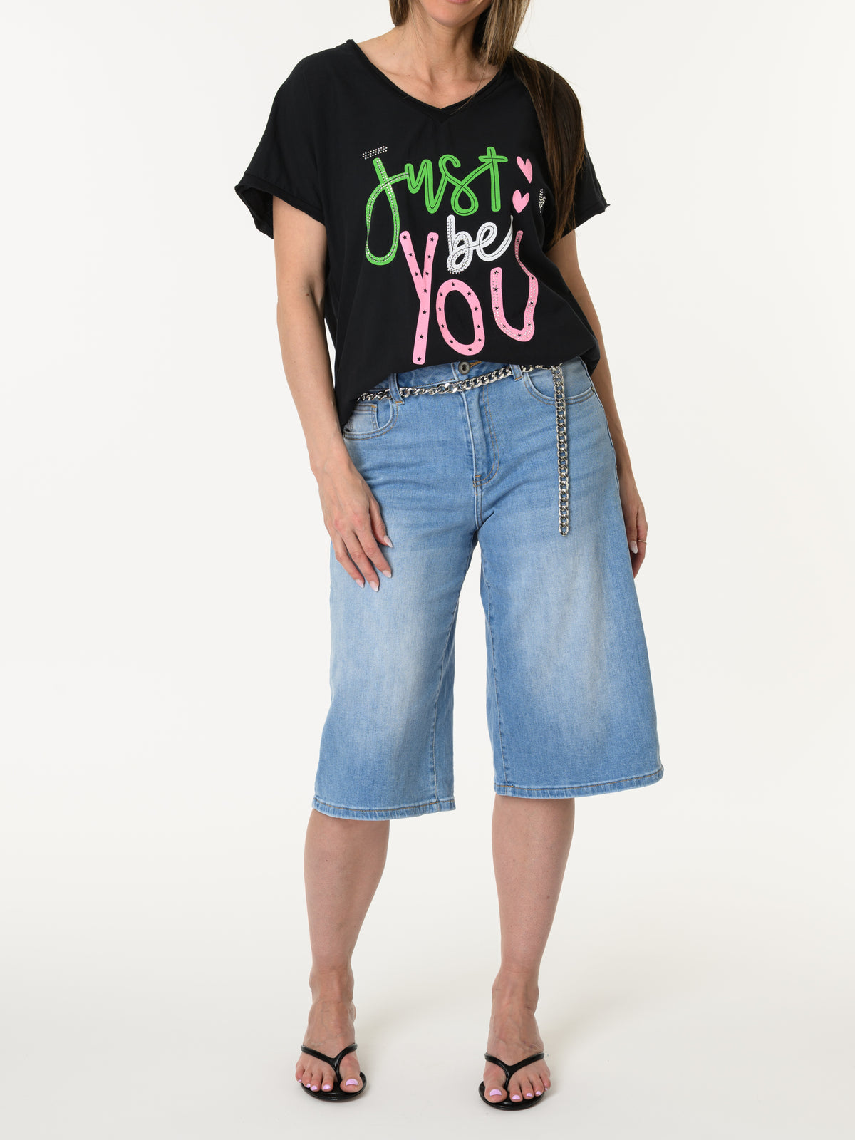 T-shirt noir ''Just be you''