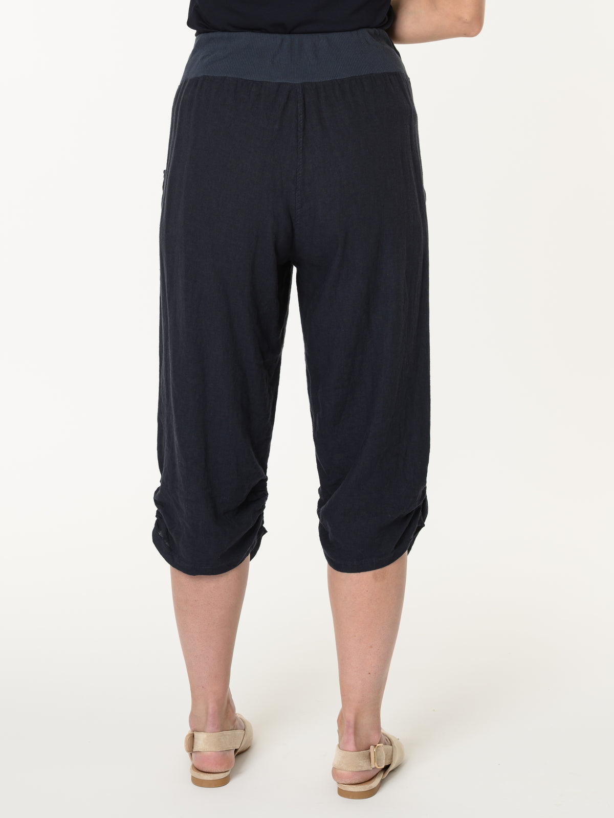 Capri marine à taille élastique