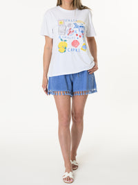 T-shirt blanc Italia Capri
