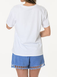 T-shirt blanc Italia Capri