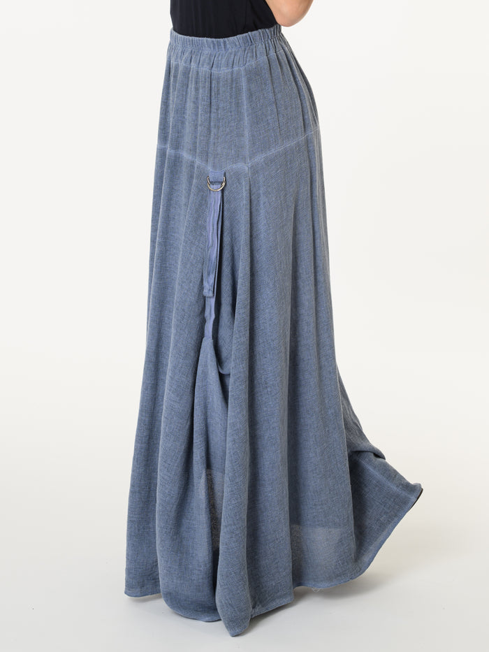 Jupe bleu en lin