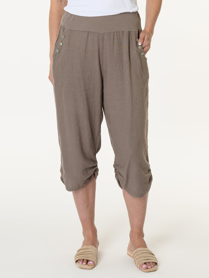 Capri moka à taille élastique
