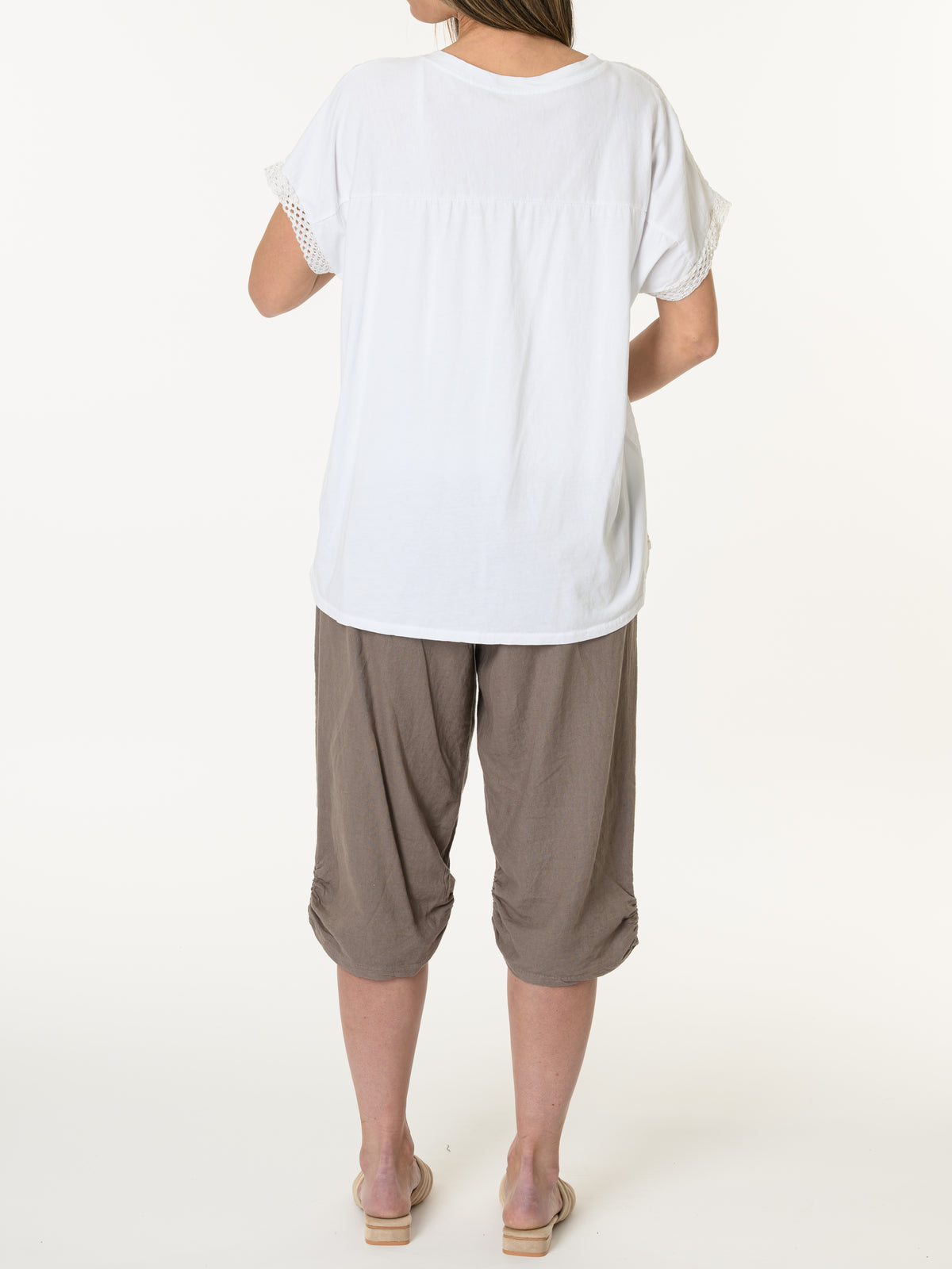 T-shirt blanc ''Anything''