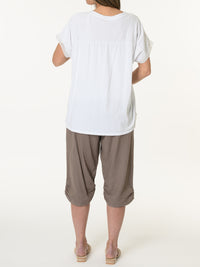 T-shirt blanc ''Anything''