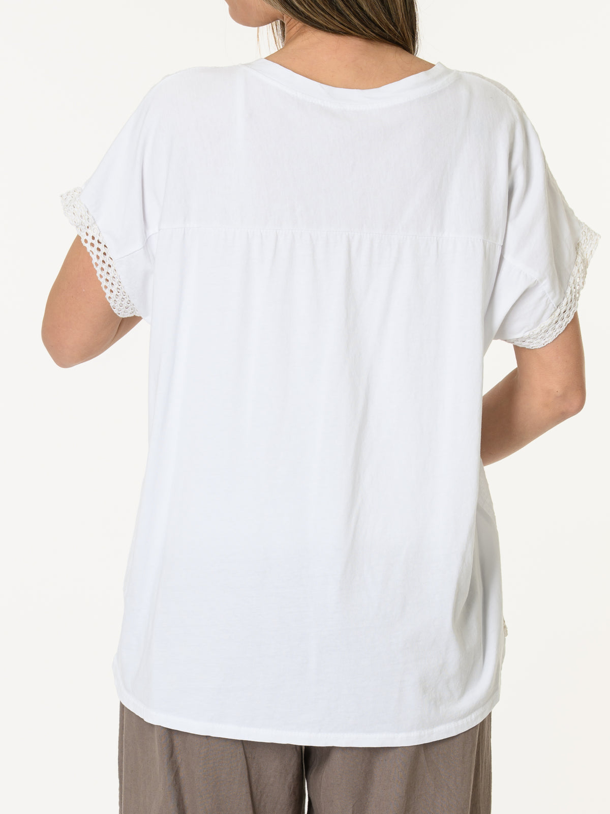 T-shirt blanc ''Anything''