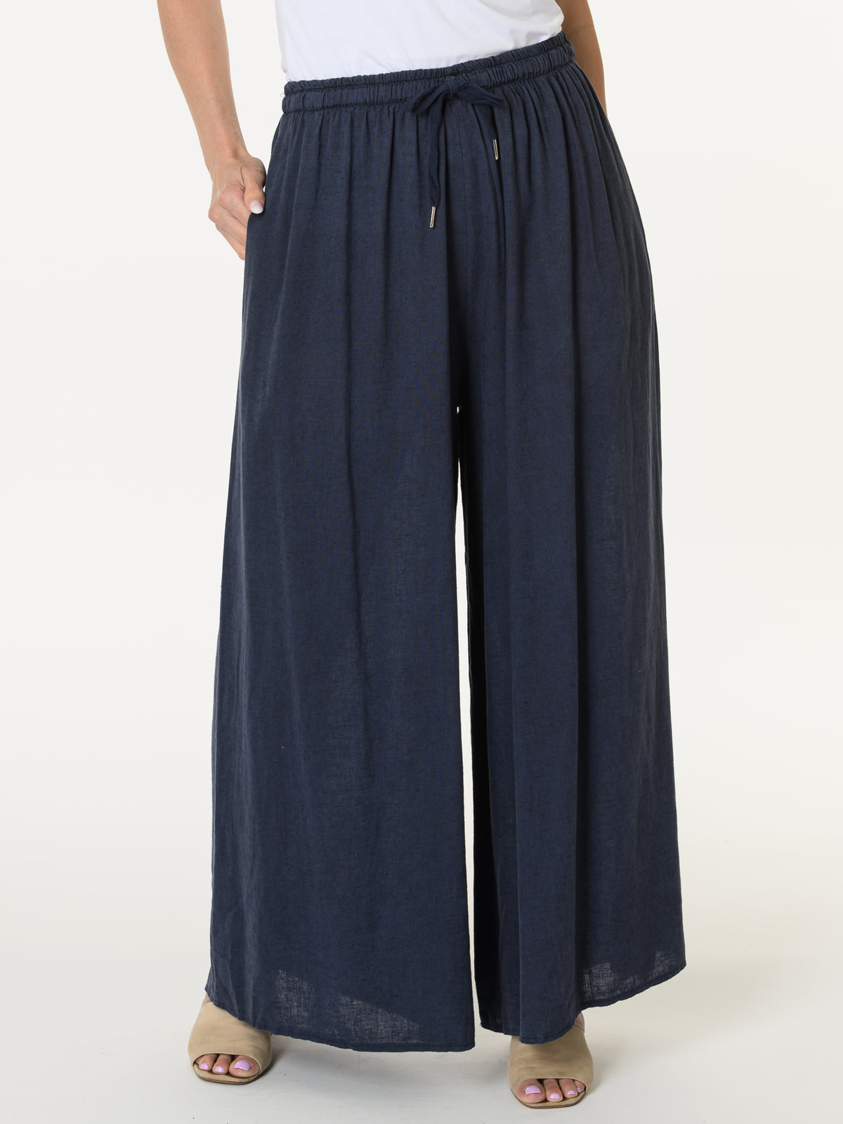 Pantalon marine palazzo