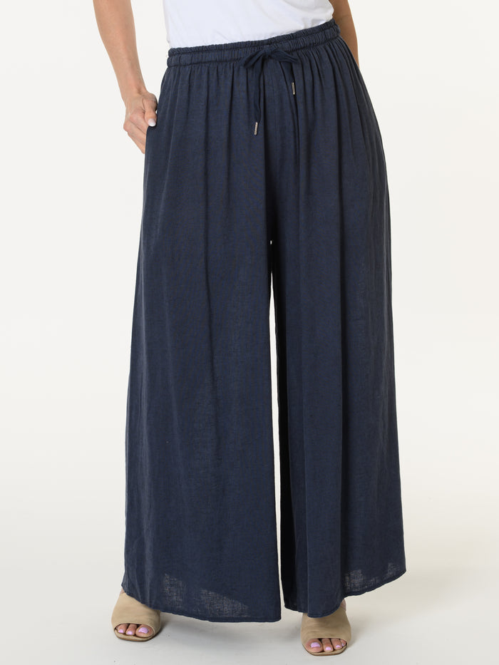 Pantalon marine palazzo